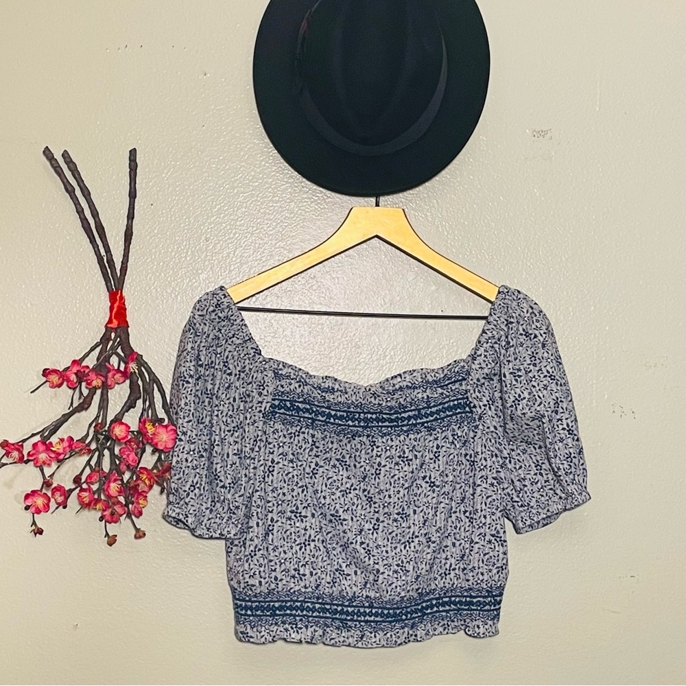 Madewell Peasant Top - Back Buttons Size XS